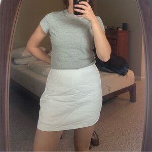 Abercrombie Linen Shirt - White (L)